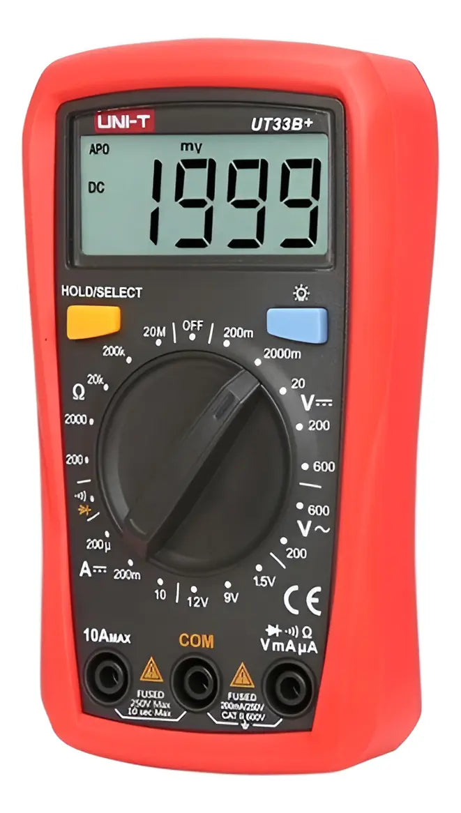 Tester Uni-t Ut33b+ 600v Multímetro Digital
