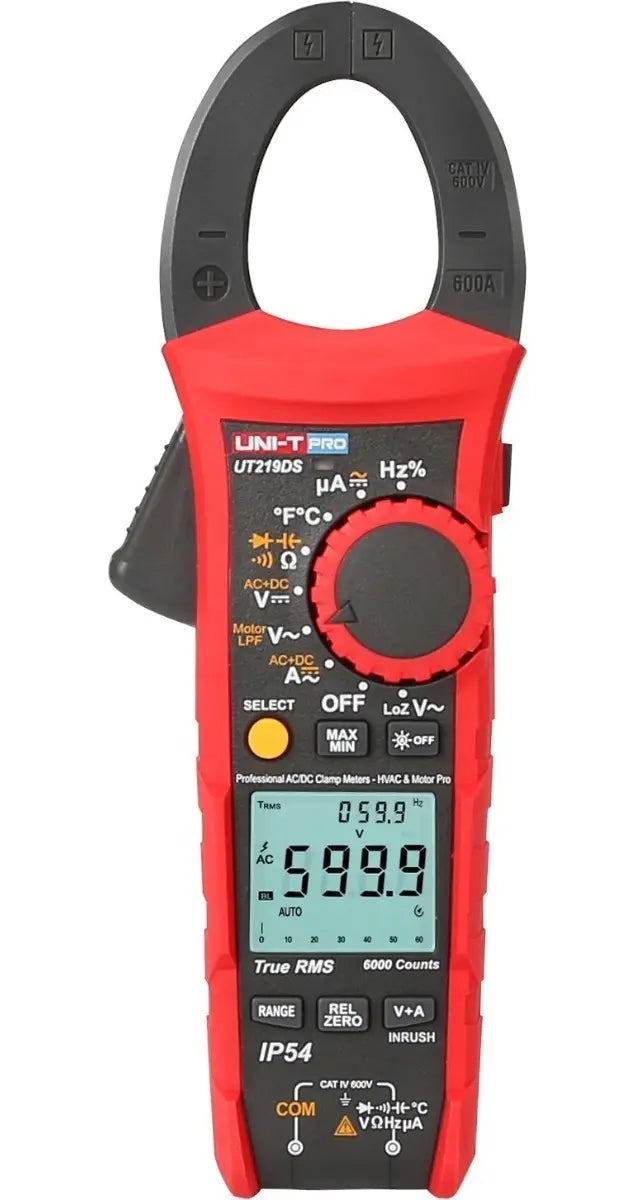 Pinza Amperimétrica Digital Uni-t Ut219ds 600a