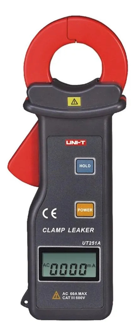 Pinza Amperimétrica Digital Uni-T UT251A 600A 600V Corriente Fuga Auto-Rango