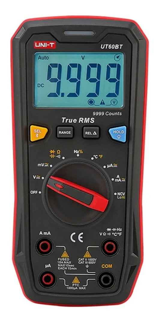 Multímetro Digital Uni-T UT60BT True RMS Bluetooth Voltaje CA/CC 1000V