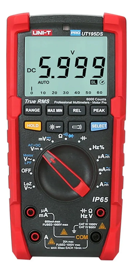 Multímetro Tester Industrial Uni-t Ut195ds Antishock Emakers