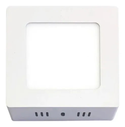 Plafon Exterior Techo Led Cuadrado 6w Frió Dense