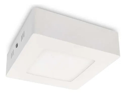 Plafon Exterior Techo Led Cuadrado 6w Cálido Dense