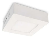 Plafon Exterior Techo Led Cuadrado 6w Frió Dense