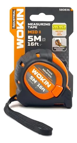 Cinta Métrica Industrial 5 Metros 16 Ft Marca Wokin